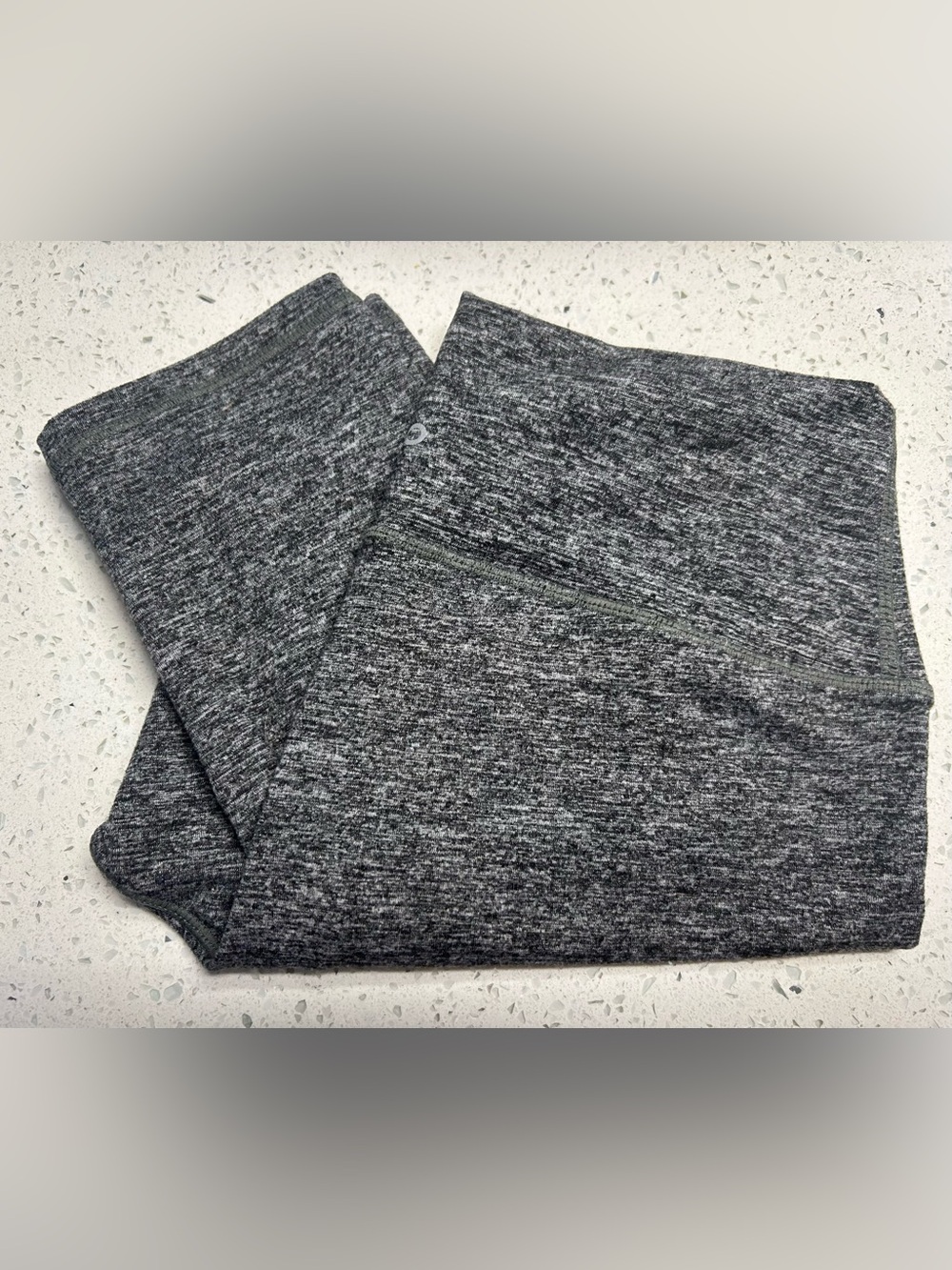 Women's Heather Charcoal Gray Capris